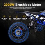 MotoTec Pro 60V/15.6Ah 2000W Off-Road Electric Dirt Bike (HP115E) - Image 13