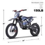 MotoTec Pro 60V/15.6Ah 2000W Off-Road Electric Dirt Bike (HP115E) - Image 12