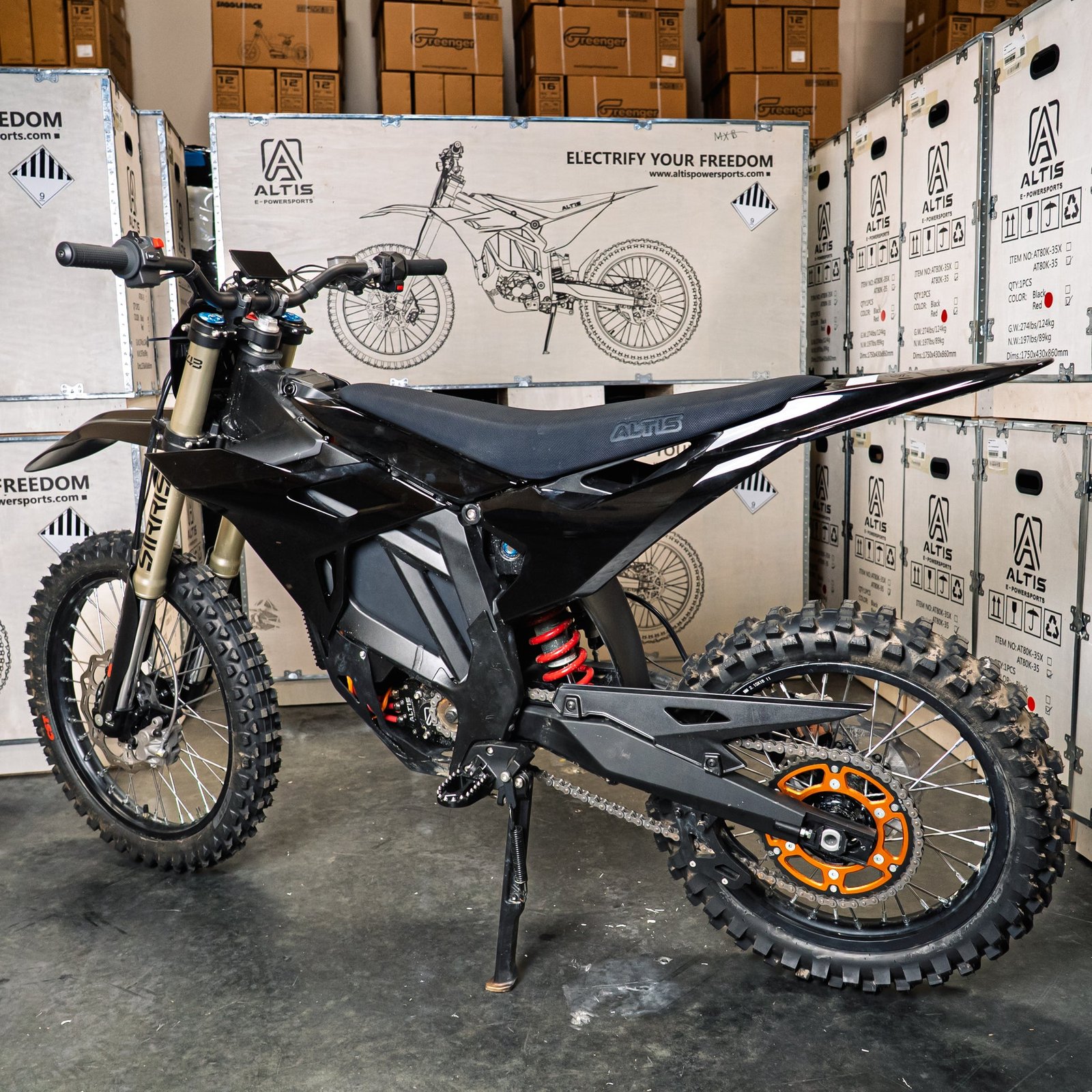 Altis Sigma Omega | 144V 60KW 80MPH | Electric Dirt Bike for Racing - Image 2