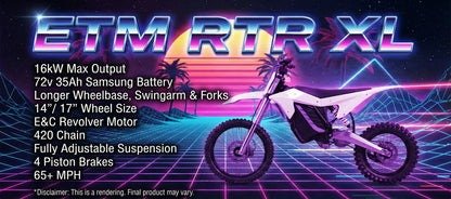 ETM RTR XL Alpha by Electro & Co | High Performance Electric Pit Bike for Adults - Image 2