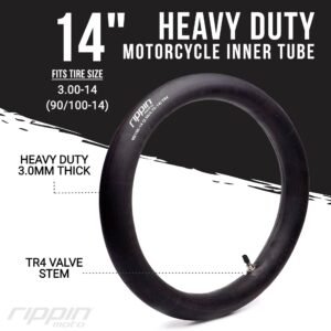 90/100-14 (3.0-14) Heavy Duty 14" Inner Tube | 3mm Thick
