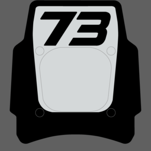 Front Headlight plate Replica decal For Super73 Rx / Adventure series