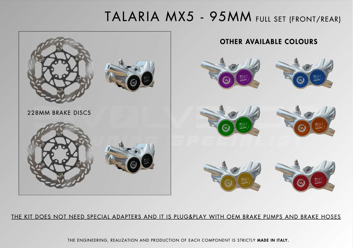 Volar sport Talaria MX5 front or Rear brake kit - Image 2