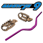 WARP 9 Handlebars & Foot Pegs (Color: Bars / Pegs) for Surron and more