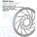 Lewis Tech HEAVY DUTY 3mm thick Disc Brake Rotor For Surron / Segway, and more